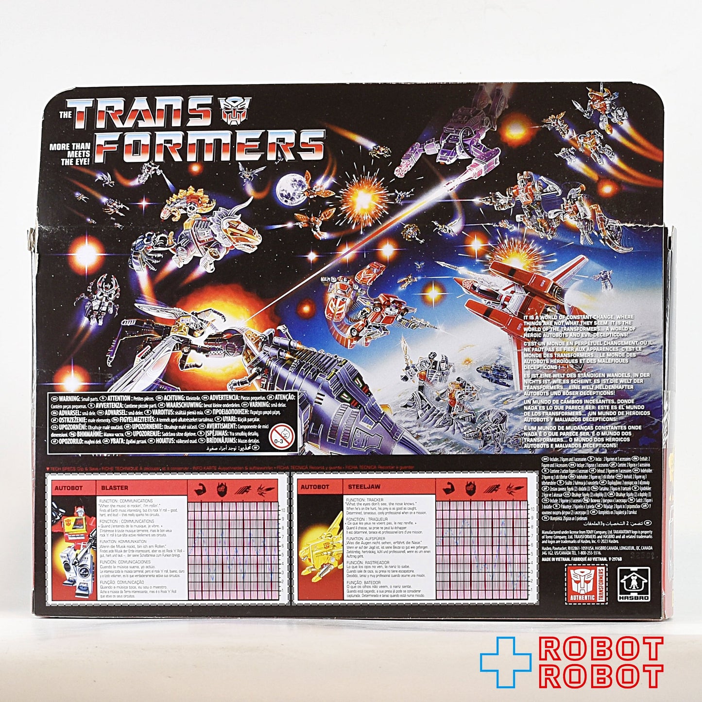⚫️トランスフォーマー 40周年 レトロ ブラスター & スチールジョー 未開封 １号店商品