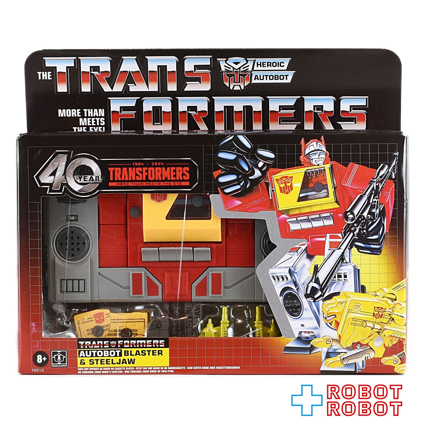 ⚫️トランスフォーマー 40周年 レトロ ブラスター & スチールジョー 未開封 １号店商品