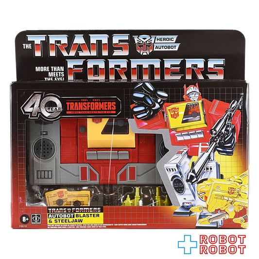 ⚫️トランスフォーマー 40周年 レトロ ブラスター & スチールジョー 未開封 １号店商品