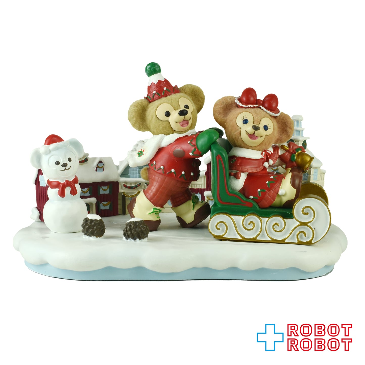 TDS 東京ディズニーシー ダッフィー&シェリー・メイ ソリ クリスマス フィギュア 箱付