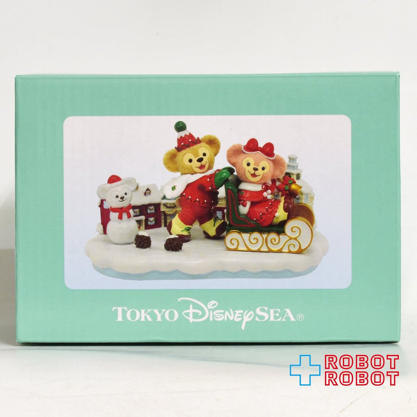 TDS 東京ディズニーシー ダッフィー&シェリー・メイ ソリ クリスマス フィギュア 箱付