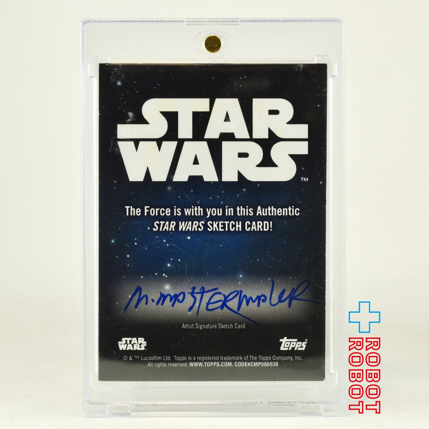 トップス スター・ウォーズ スケッチカード オメガ  / マイケル・マスターメーカー氏 1/1  直筆サイン入り トレーディングカード