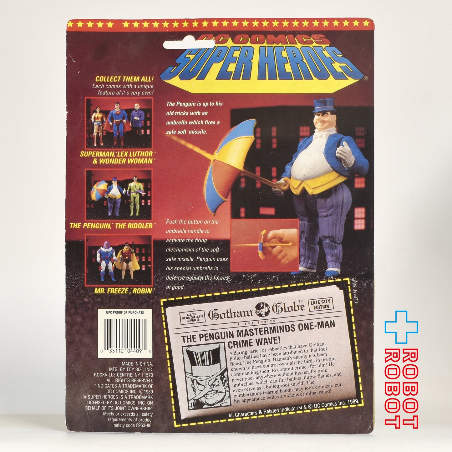 トイビズ DCコミック・スーパーヒーロー ペンギン アクションフィギュア 1989 未開封