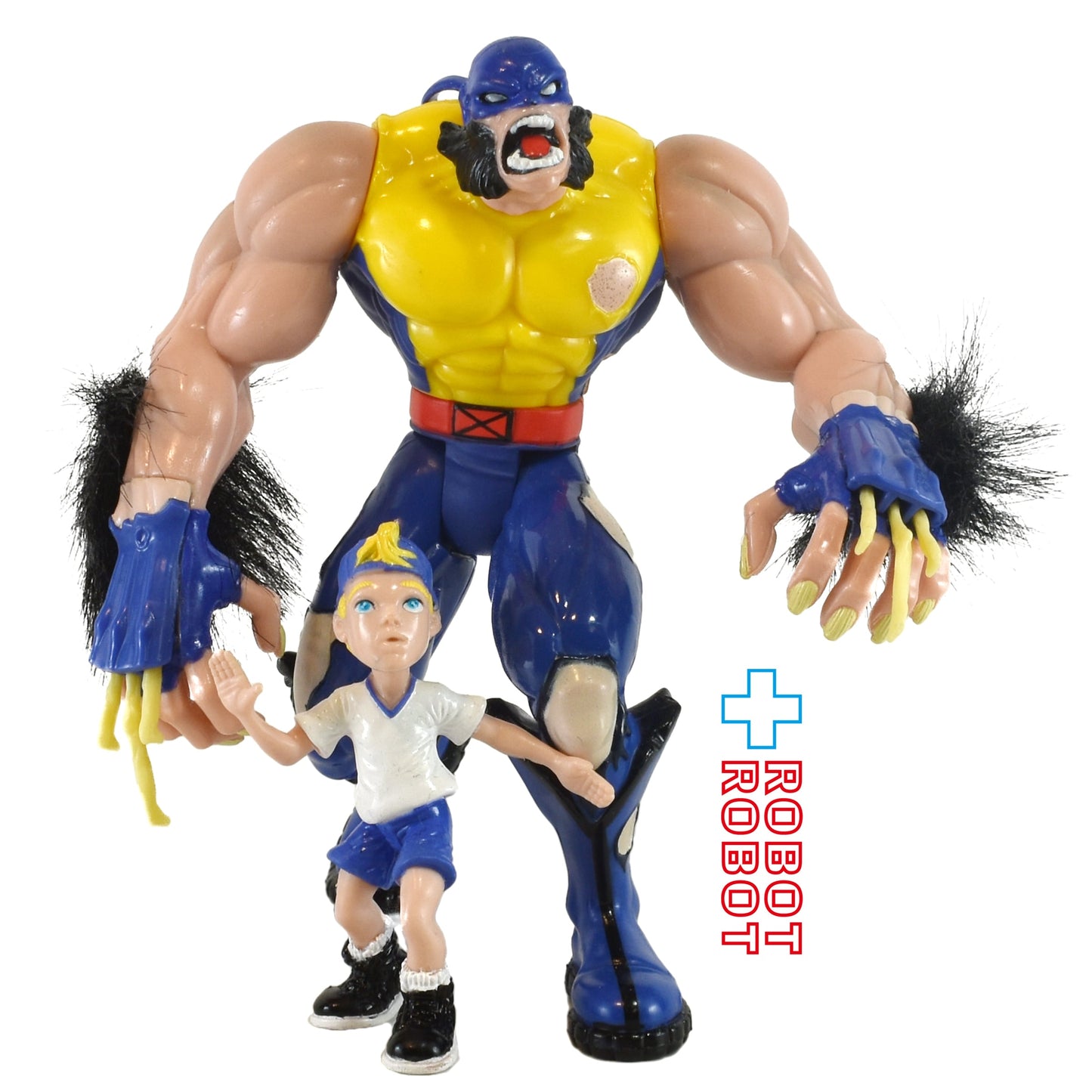 トイビズ  X-MEN ONSLAUGHT ウルヴァリン アンリーシュド with フランクリン・リチャーズ アクションフィギュア ルース