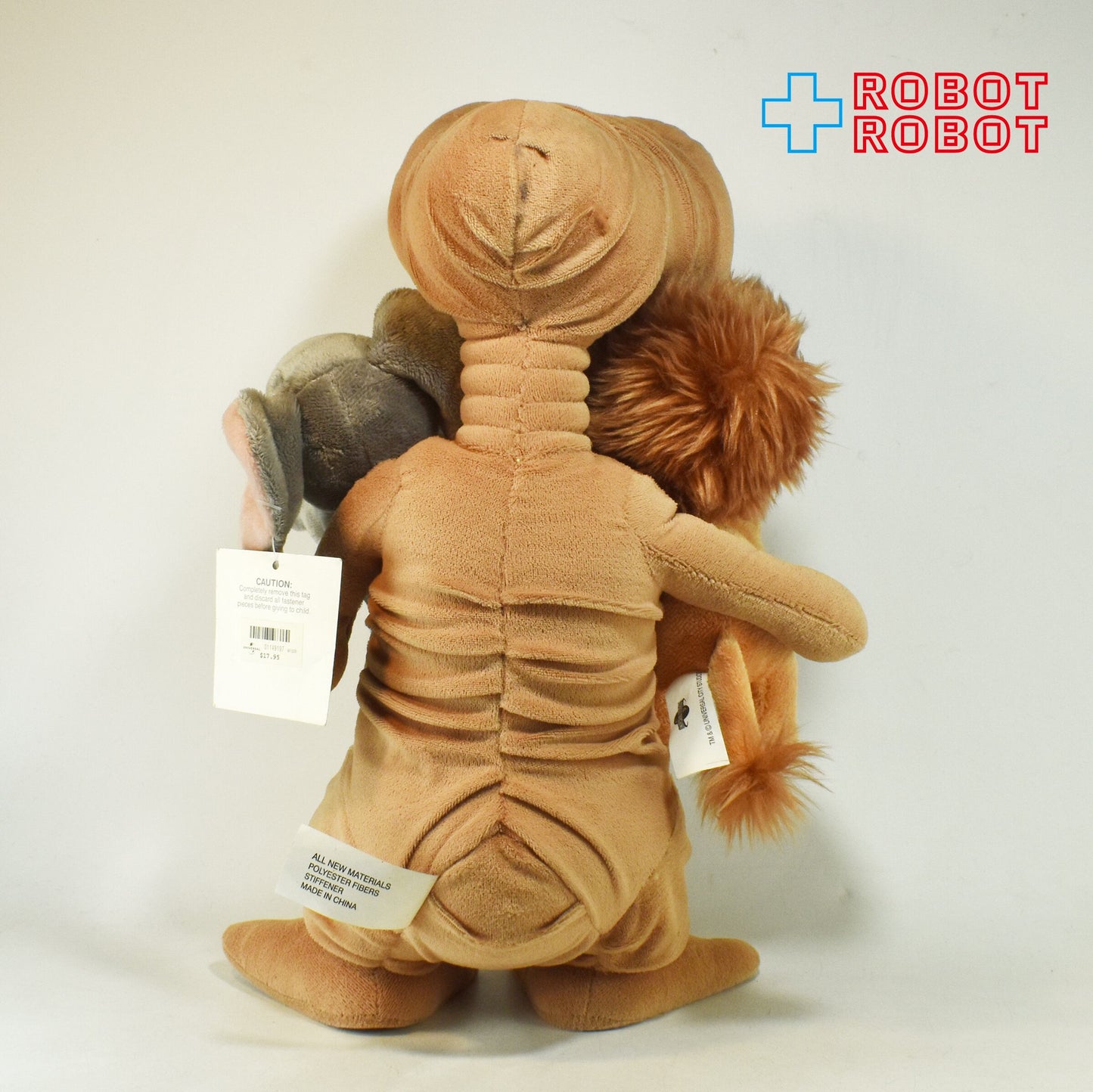 USJ E.T. ぬいぐるみ w/ライオンとゾウのぬいぐるみ ぬいぐるみ人形 40センチ 紙タグ付き
