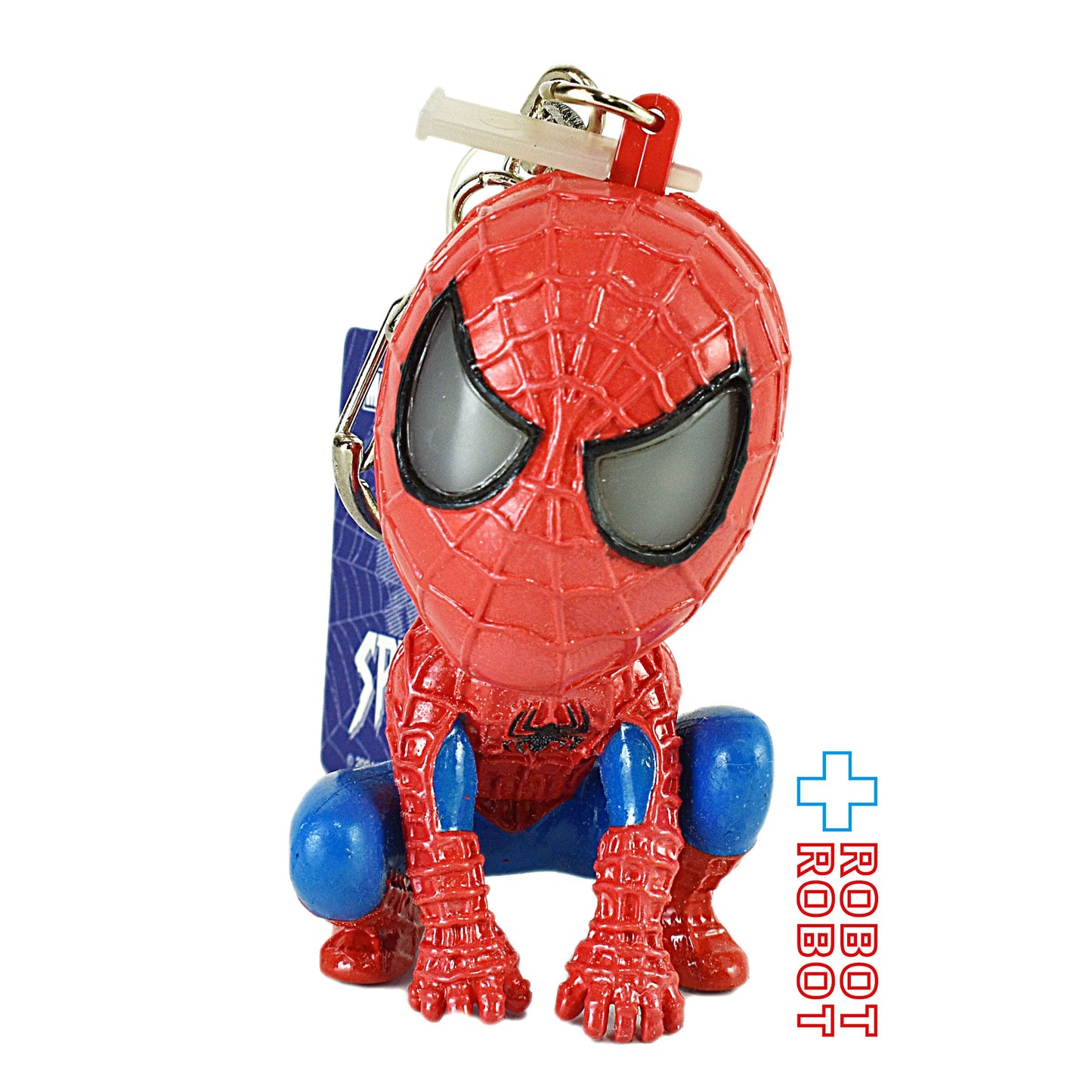 USJ スパイダーマン 目が光る フィギュアキーホルダー 紙タグ付き