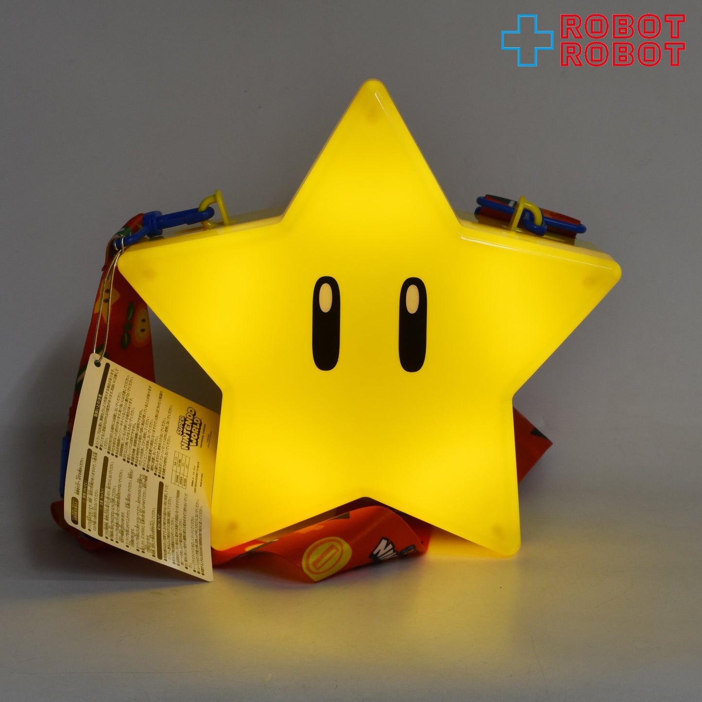 USJ スーパー・ニンテンドー・ワールド スーパースター ポップコーンバケツ ライトアップ機能 ストラップ 紙タグ付き