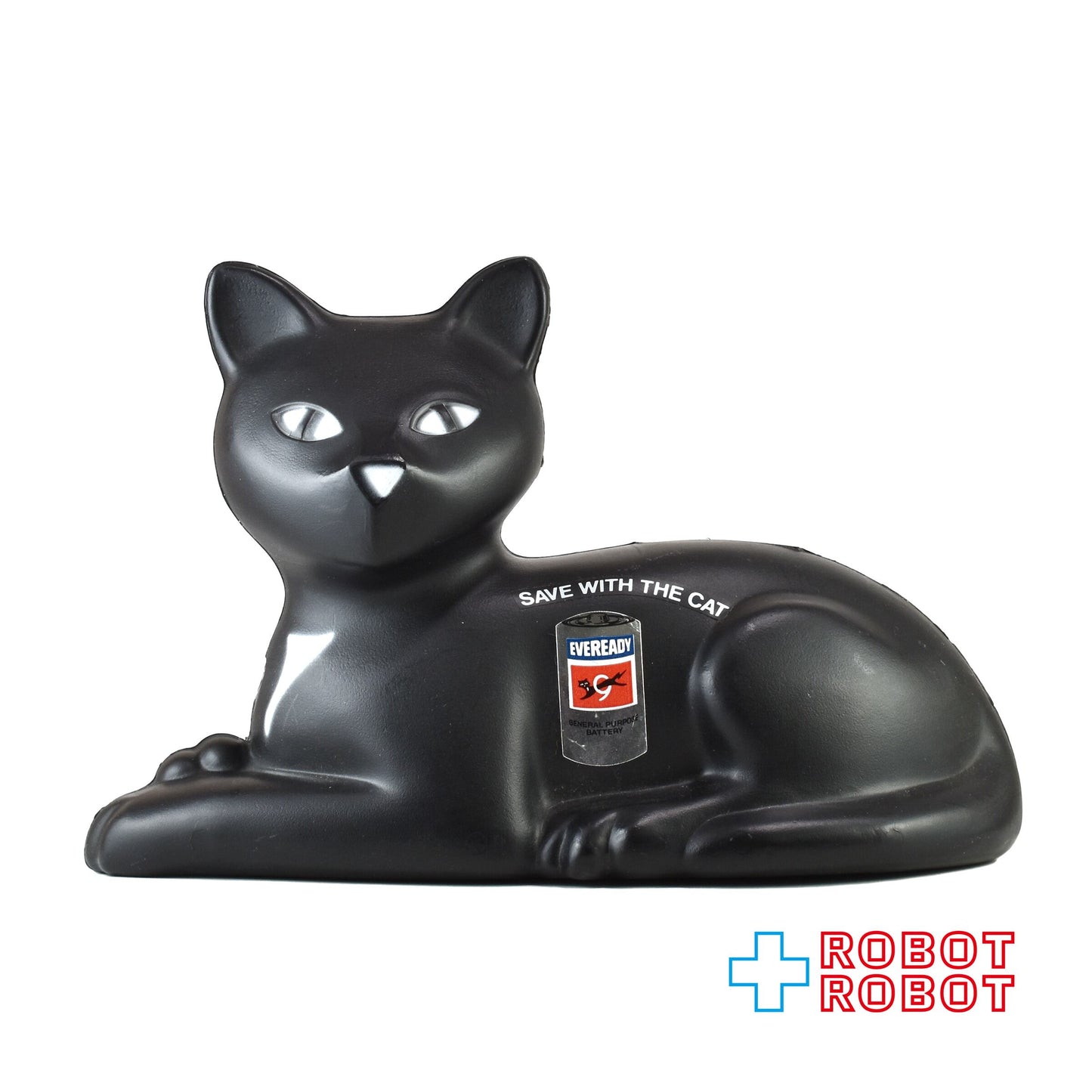 ユニオン・カーバイド エバーレディーバッテリー 黒猫 プラスチック 貯金箱