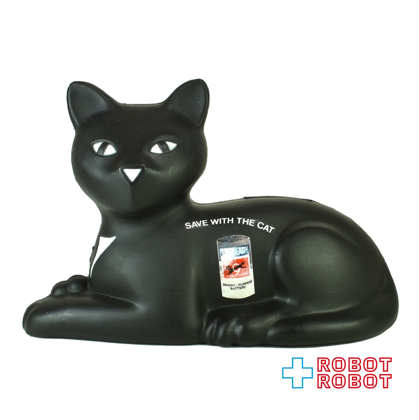 ユニオン・カーバイド エバーレディーバッテリー 黒猫 プラスチック 貯金箱