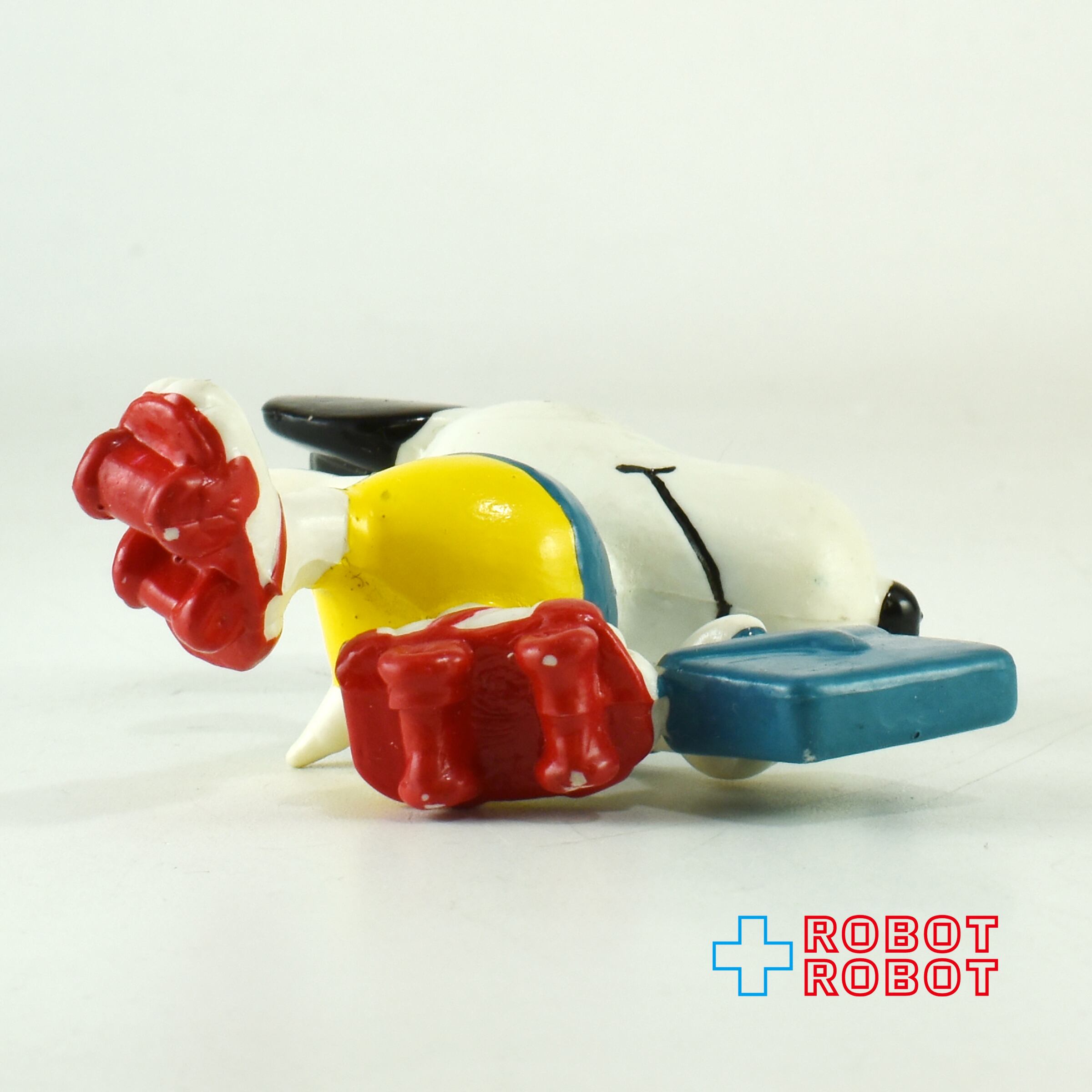 希少！60s SNOOPY スヌーピー ピーナッツギャング バスローブフィギュア ピーナッツギャング スヌーピー ローラースケート PVCフィギュア