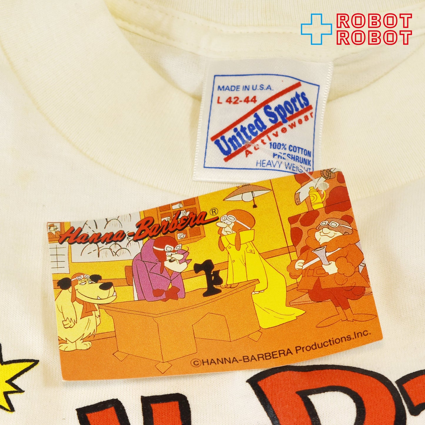 ユナイテッドスポーツ チキチキマシン猛レース ケンケン USA製 Tシャツ Lサイズ  紙タグ付き