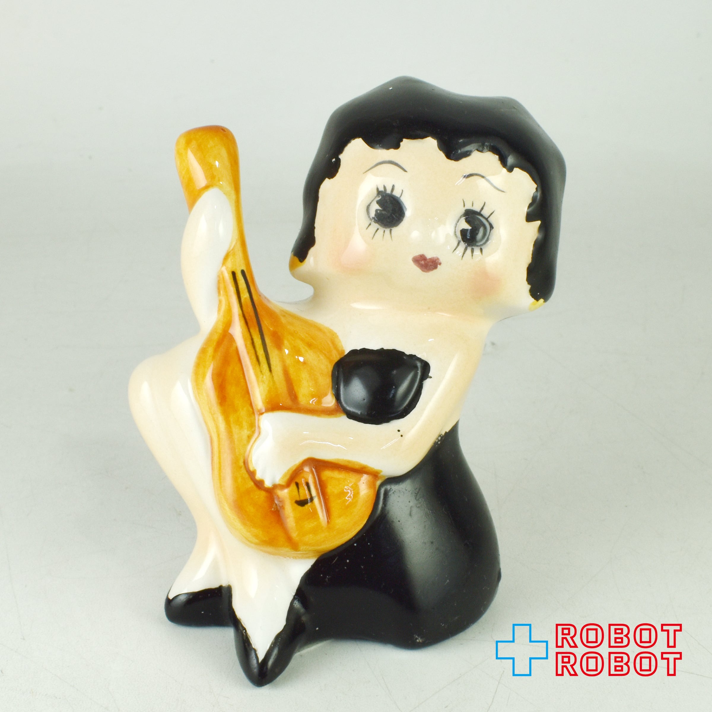 ベティ・ブープ ベティーちゃん ＆ ビンボ カヌー 陶器製ソルト