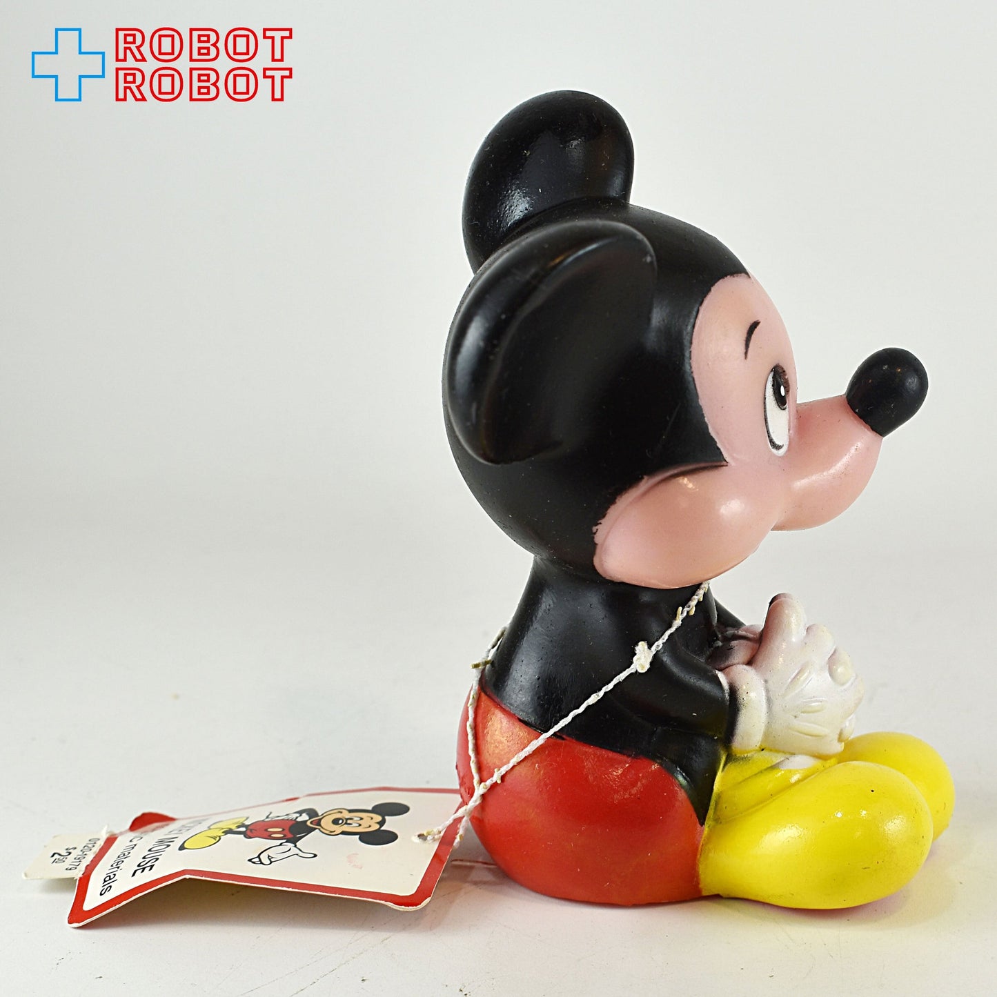 ディズニー ミッキーマウス おすわり スクイーク ソフビ ラバードール KOREA