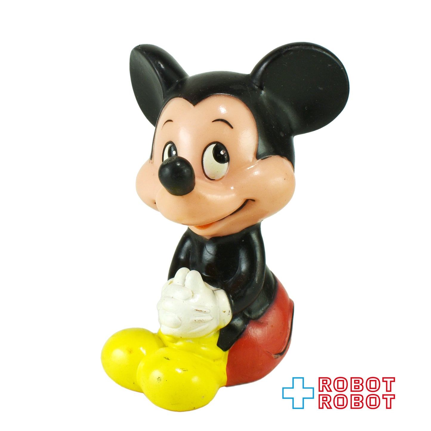 ディズニー ミッキーマウス おすわり スクイーク ソフビ ラバードール KOREA