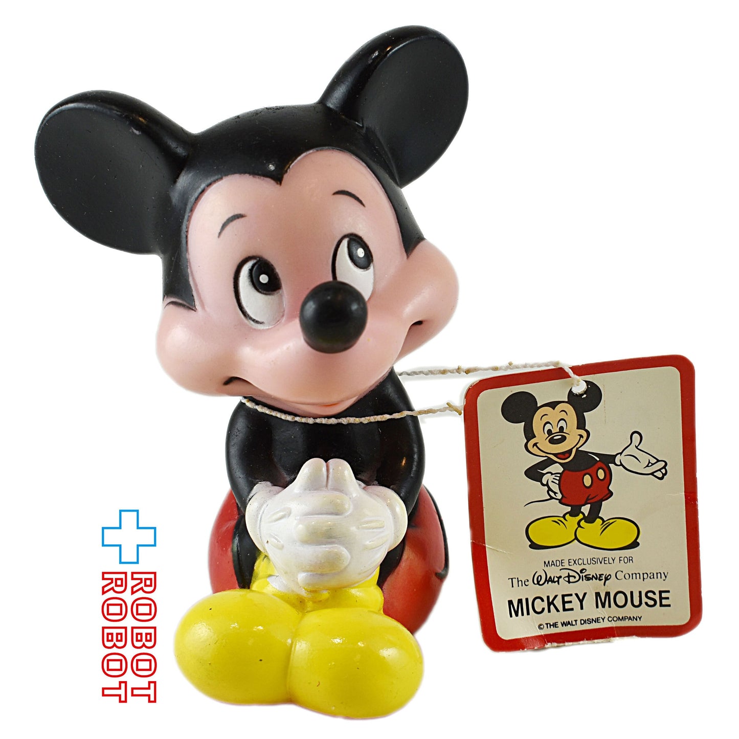 ディズニー ミッキーマウス おすわり スクイーク ソフビ ラバードール KOREA