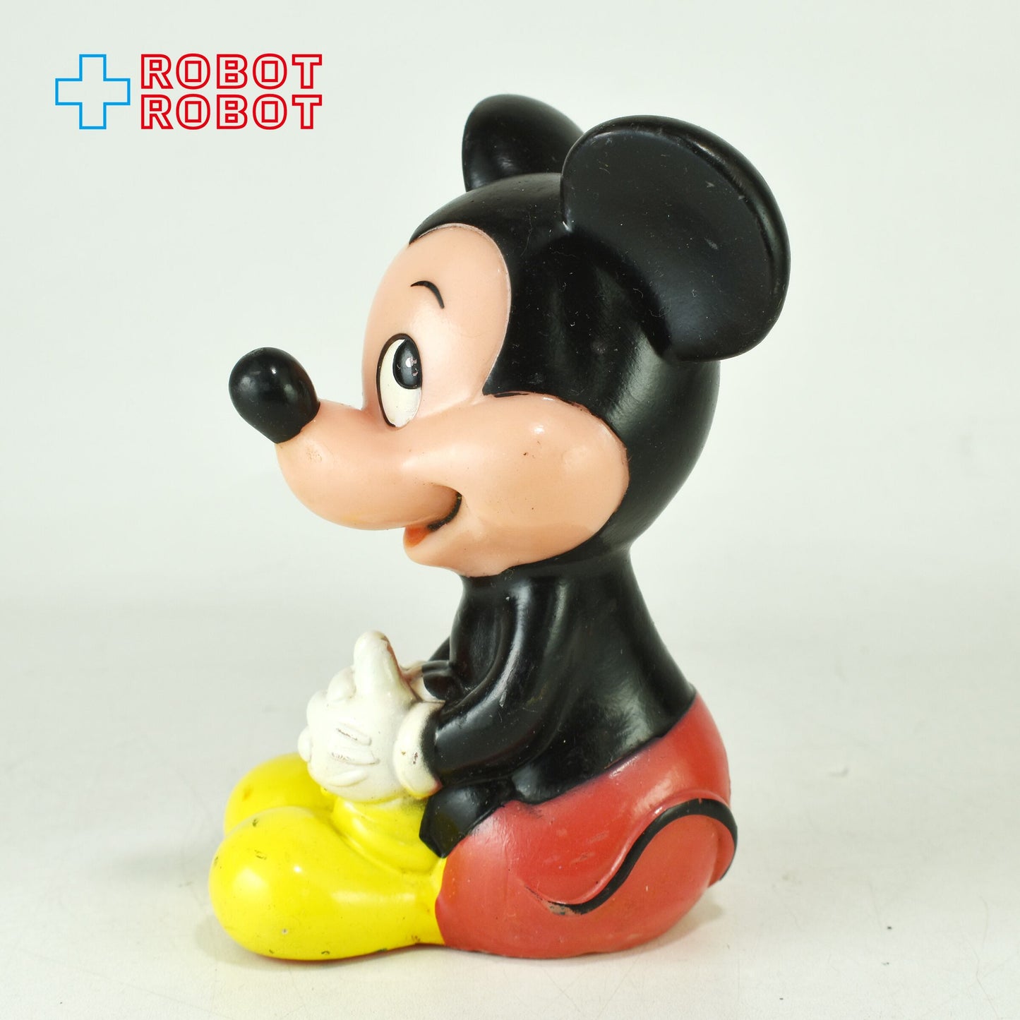 ディズニー ミッキーマウス おすわり スクイーク ソフビ ラバードール KOREA