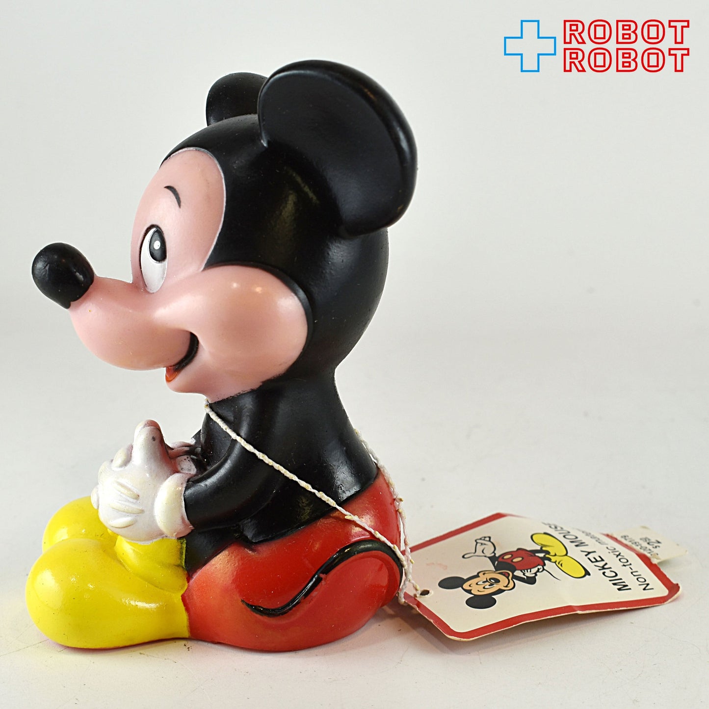 ディズニー ミッキーマウス おすわり スクイーク ソフビ ラバードール KOREA