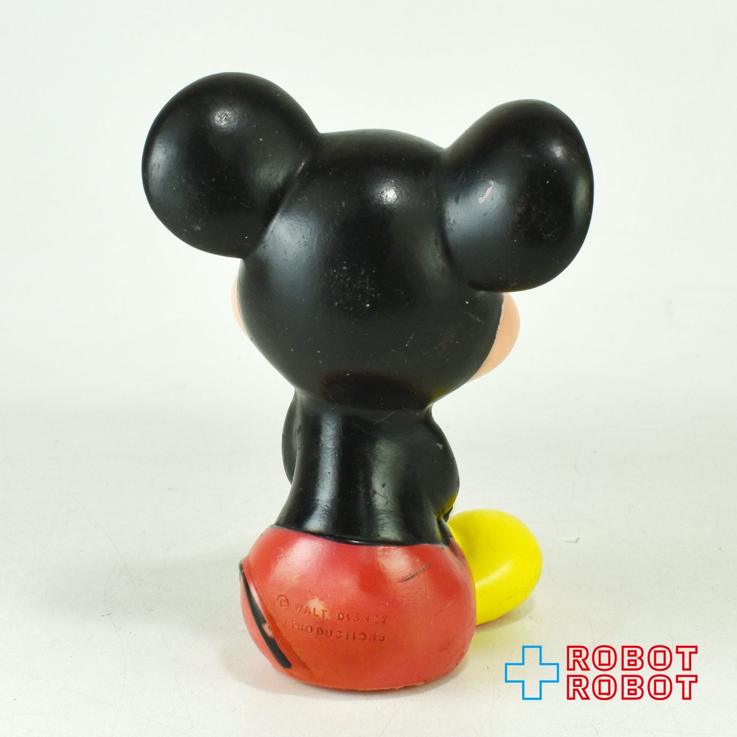 ディズニー ミッキーマウス おすわり スクイーク ソフビ ラバードール KOREA