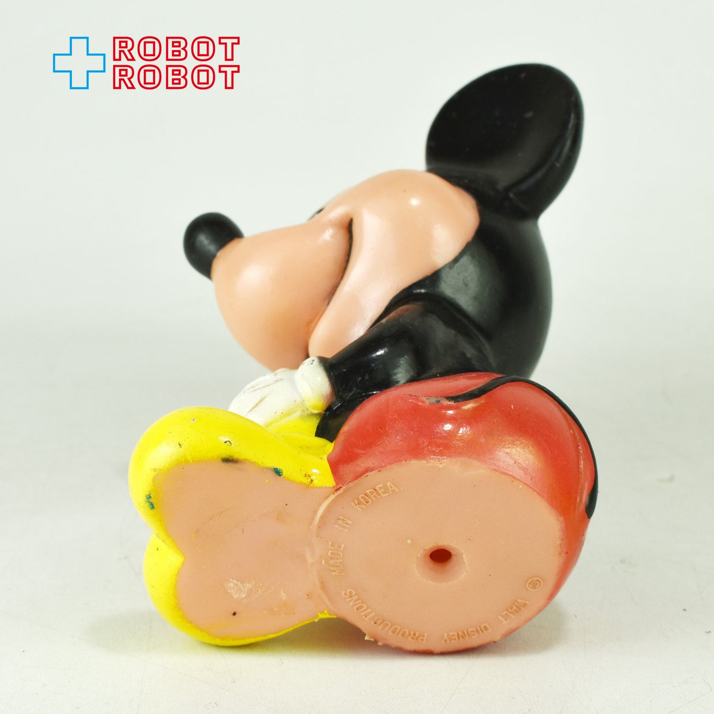 ディズニー ミッキーマウス おすわり スクイーク ソフビ ラバードール KOREA