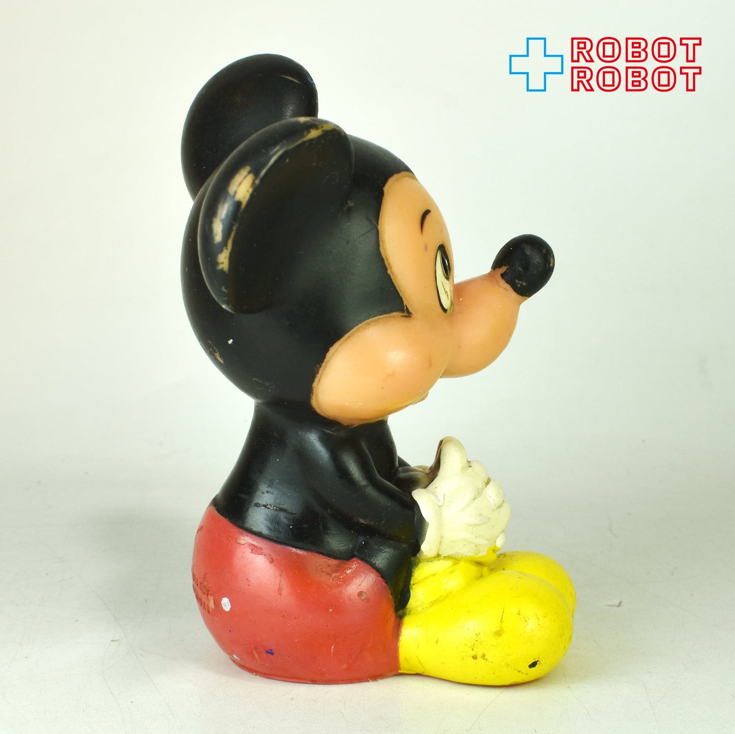 ディズニー ミッキーマウス おすわり スクイーク ソフビ ラバードール KOREA