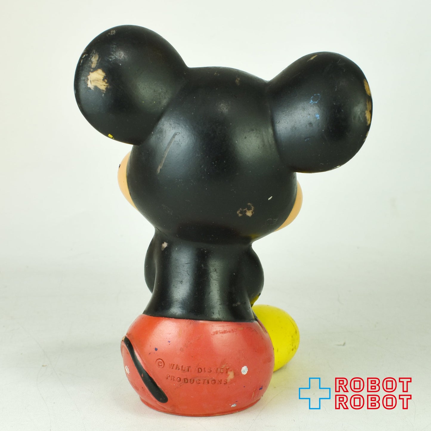 ディズニー ミッキーマウス おすわり スクイーク ソフビ ラバードール KOREA