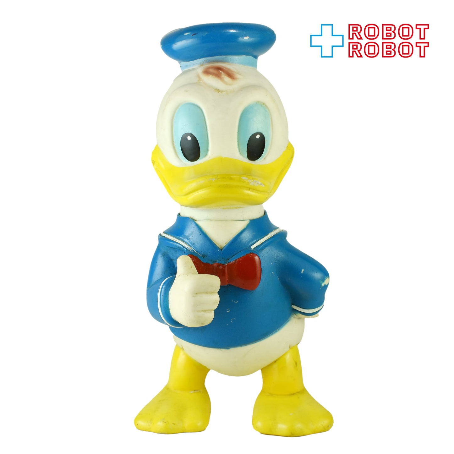 ディズニー ドナルドダック ソフビドール サムズアップ メイドインジャパン