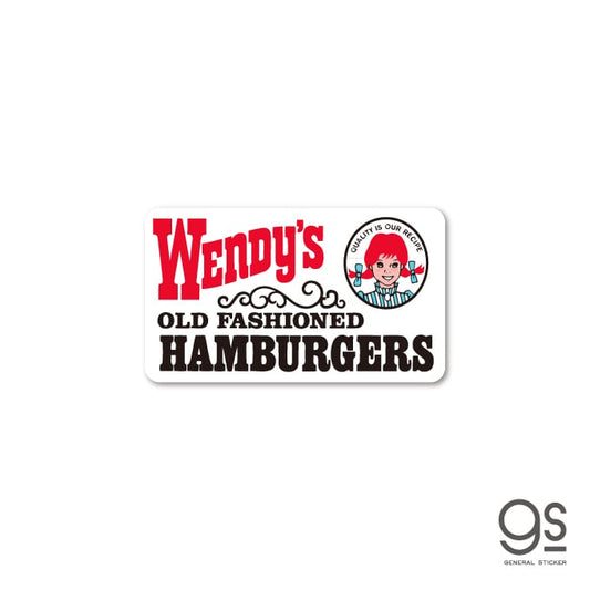 ウェンディーズ ダイカットステッカー ヴィンテージ ウェンディーちゃん XS 未開封