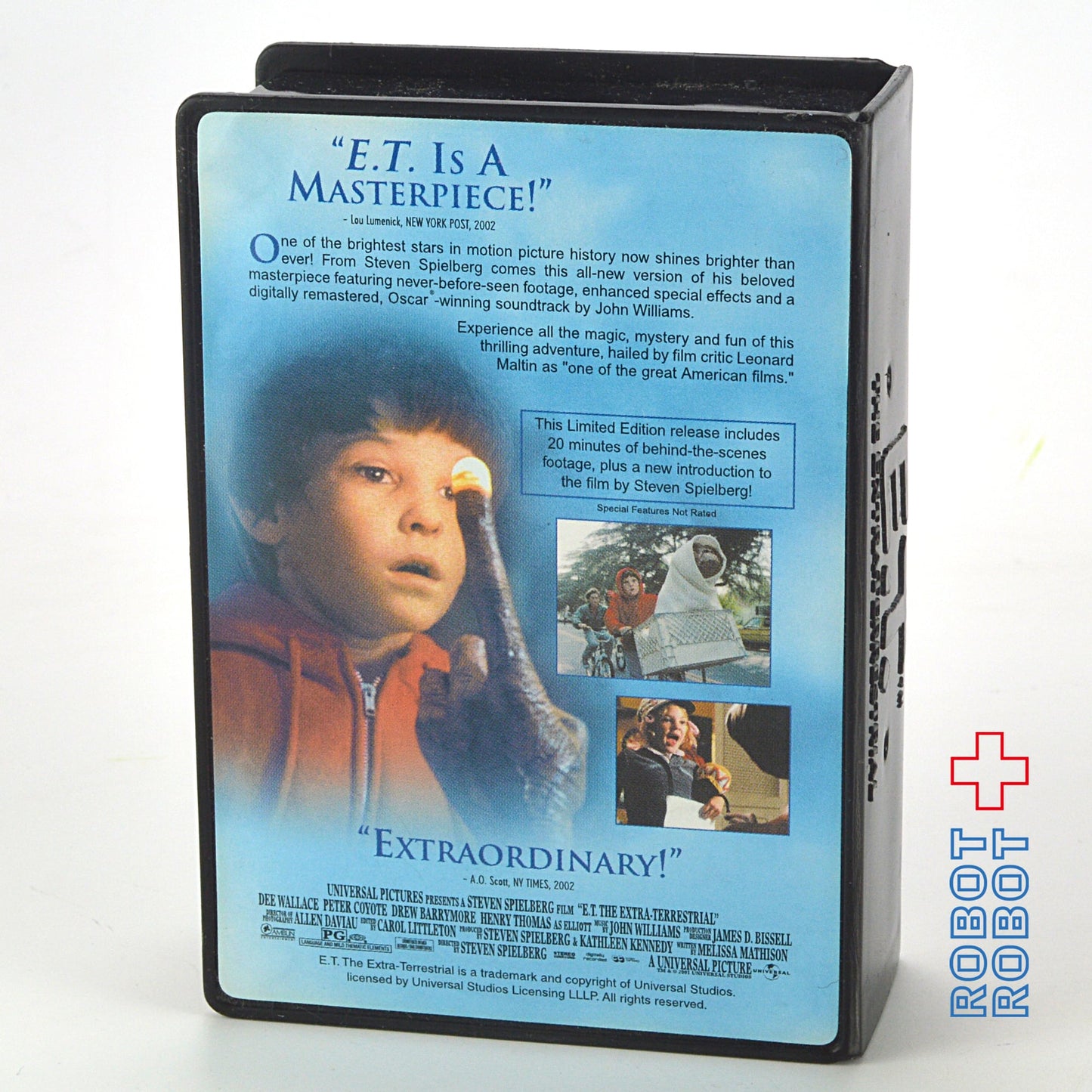 ウェンディーズ E.T. VHSケース ライト・アップ・フィギュア キッズミールトイ 2002 ※動作不可