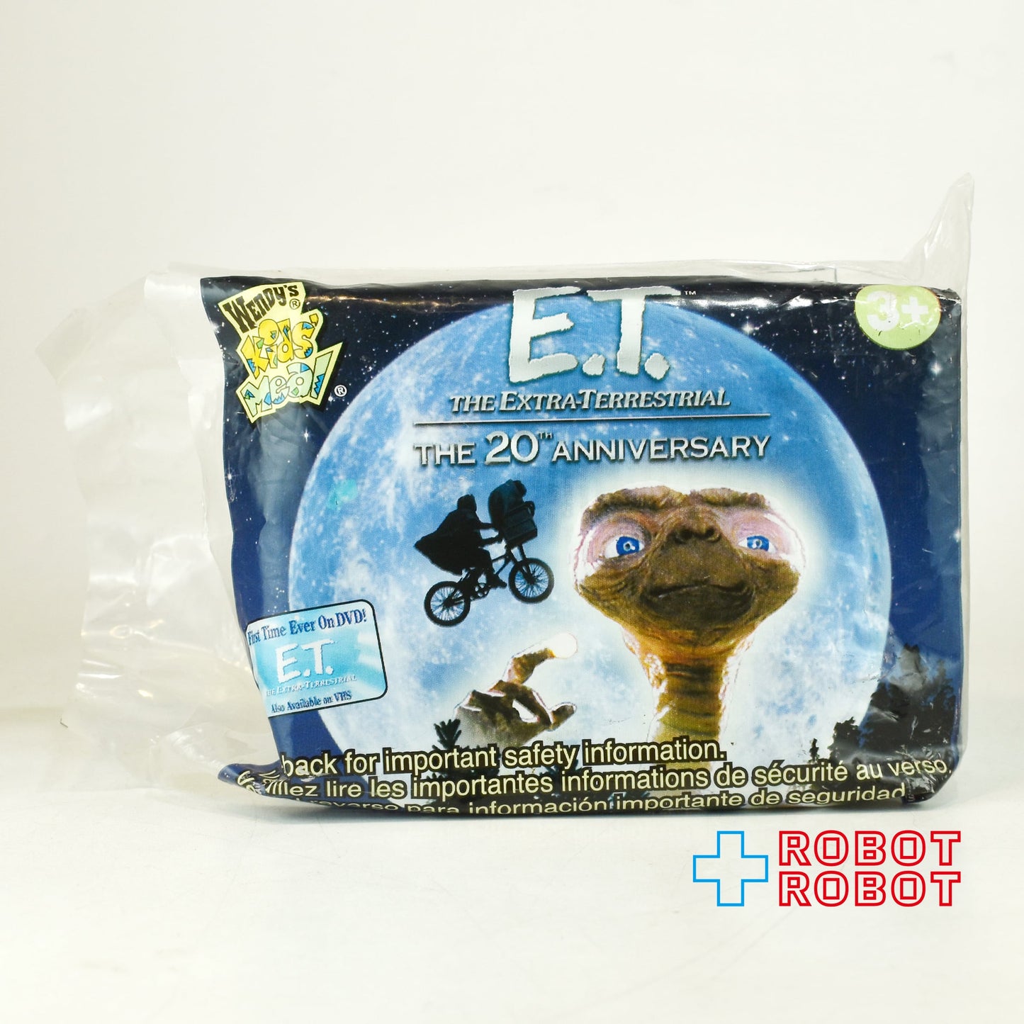 ウェンディーズ E.T. VHSケース ライト・アップ・フィギュア キッズミールトイ 2002 ※動作不可