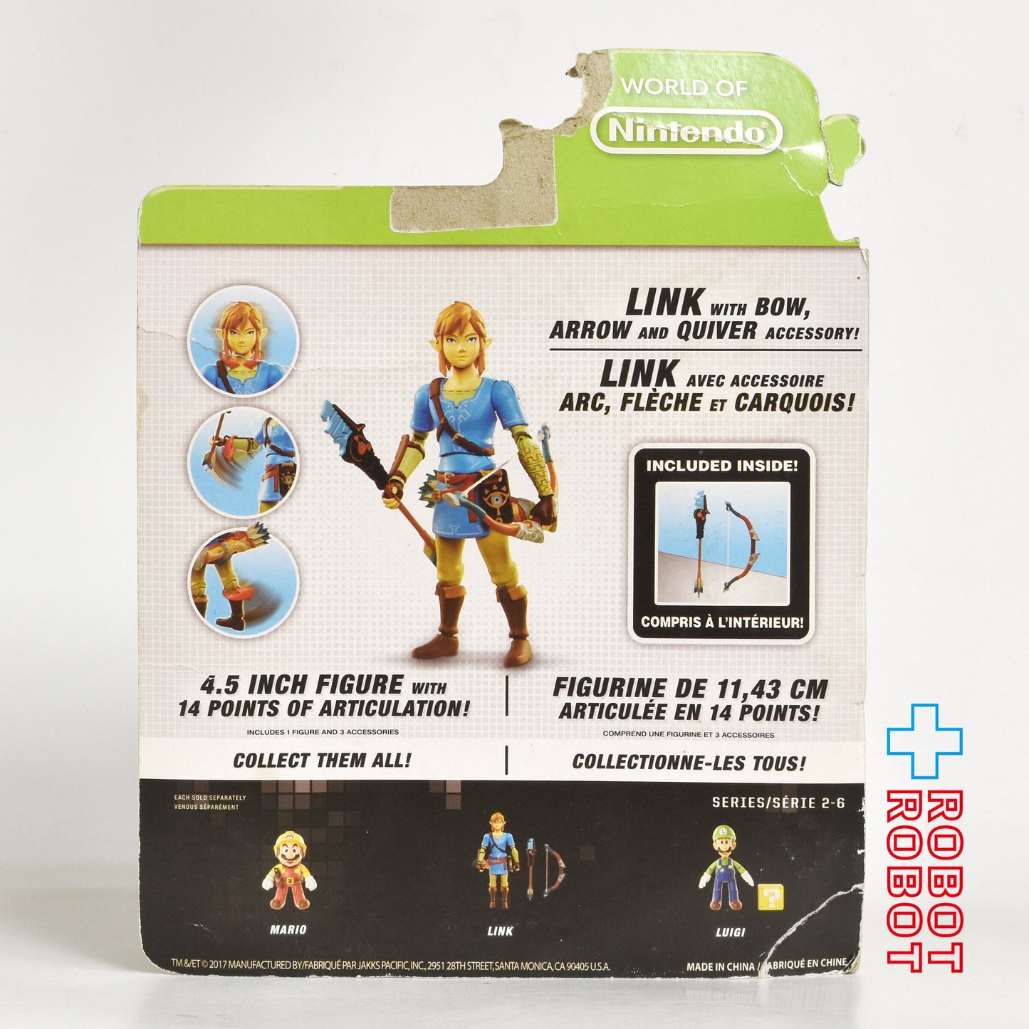 ワールドオブニンテンドー ゼルダ ブレス オブ ザ ワイルド リンク 4インチアクションフィギュア 未開封 ※難有り