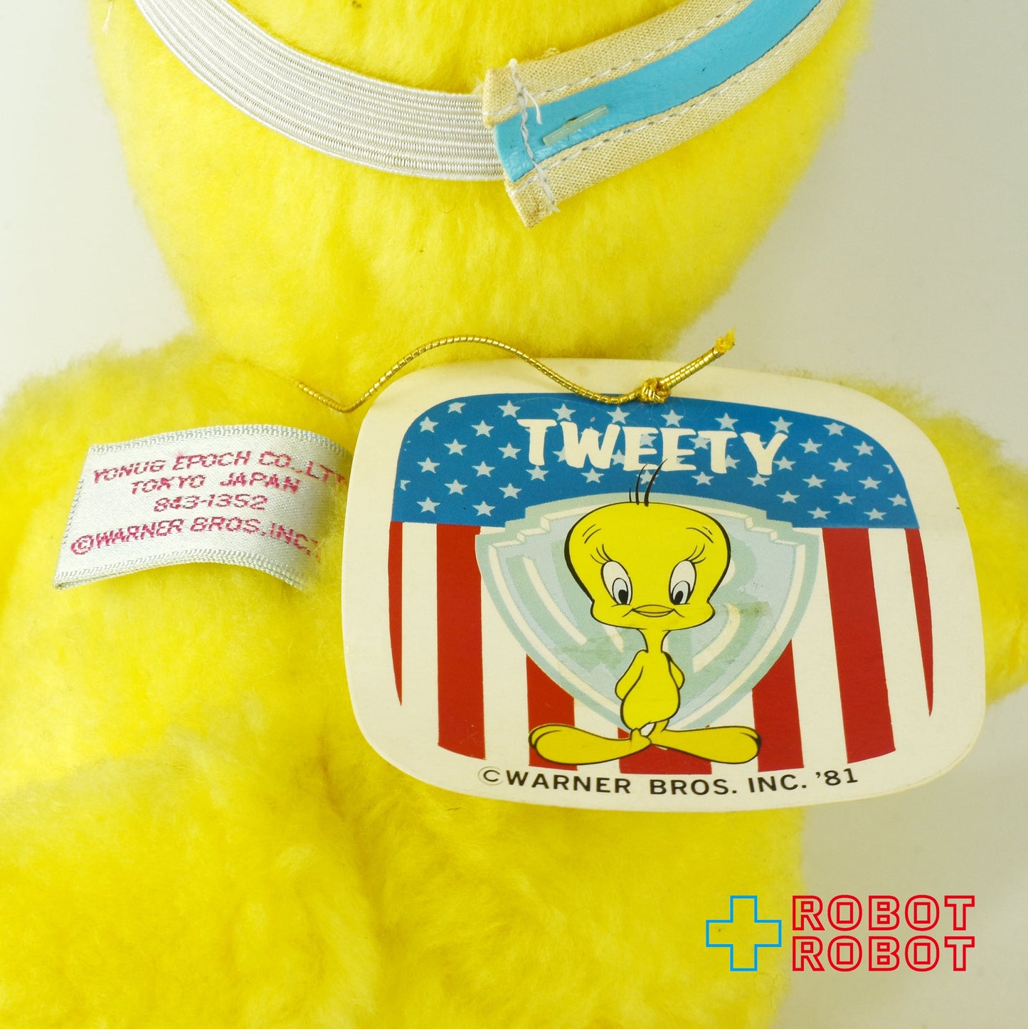 ルーニー・テューンズ トゥイーティー ソフビ顔ぬいぐるみ 紙タグ付 ヤングエポック社 ツィーティー