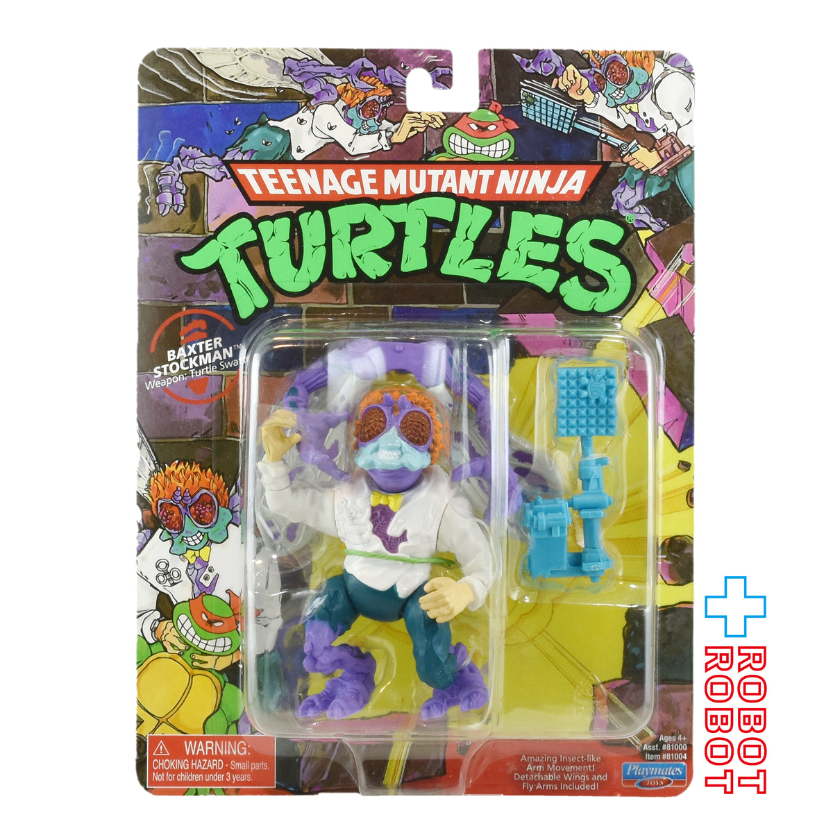 プレイメイツ タートルズ TMNT クラシック・ミュータント バクスター・ストックマン 4インチ アクションフィギュア 2023 未開封