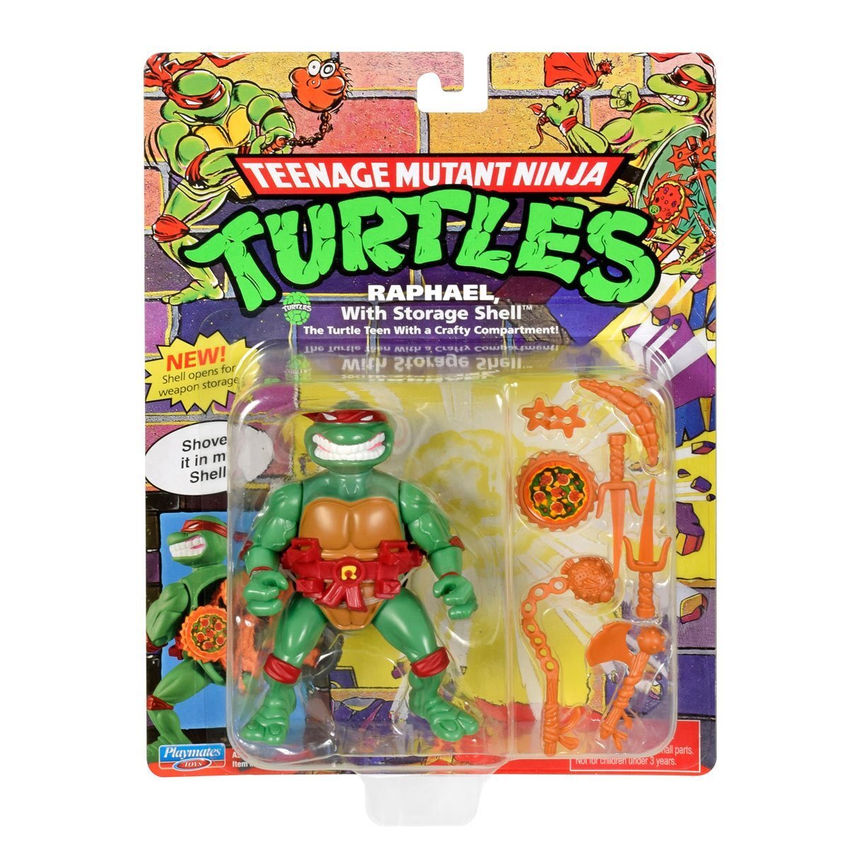 プレイメイツ タートルズ TMNT クラシック  ストレージシェル ラファエロ アクションフィギュア 未開封
