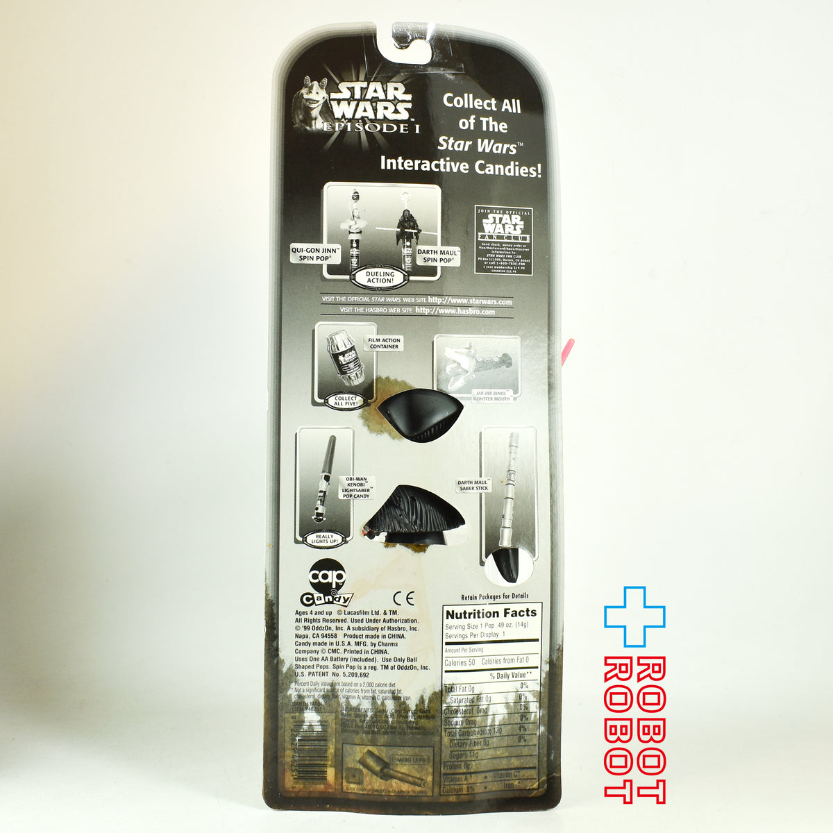 ※難あり：スター・ウォーズ ダースモール スピン ポップ キャンディホルダー フィギュア 1999 未開封