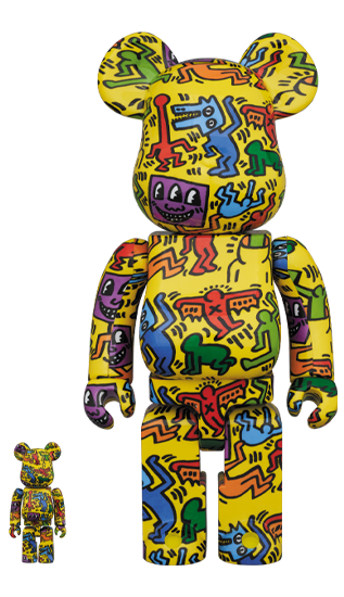 メディコム BE@RBRICK ベアブリック 100% & 400% キースへリング 5 未開封 ♦︎４号店商品 - ROBOTROBOT
