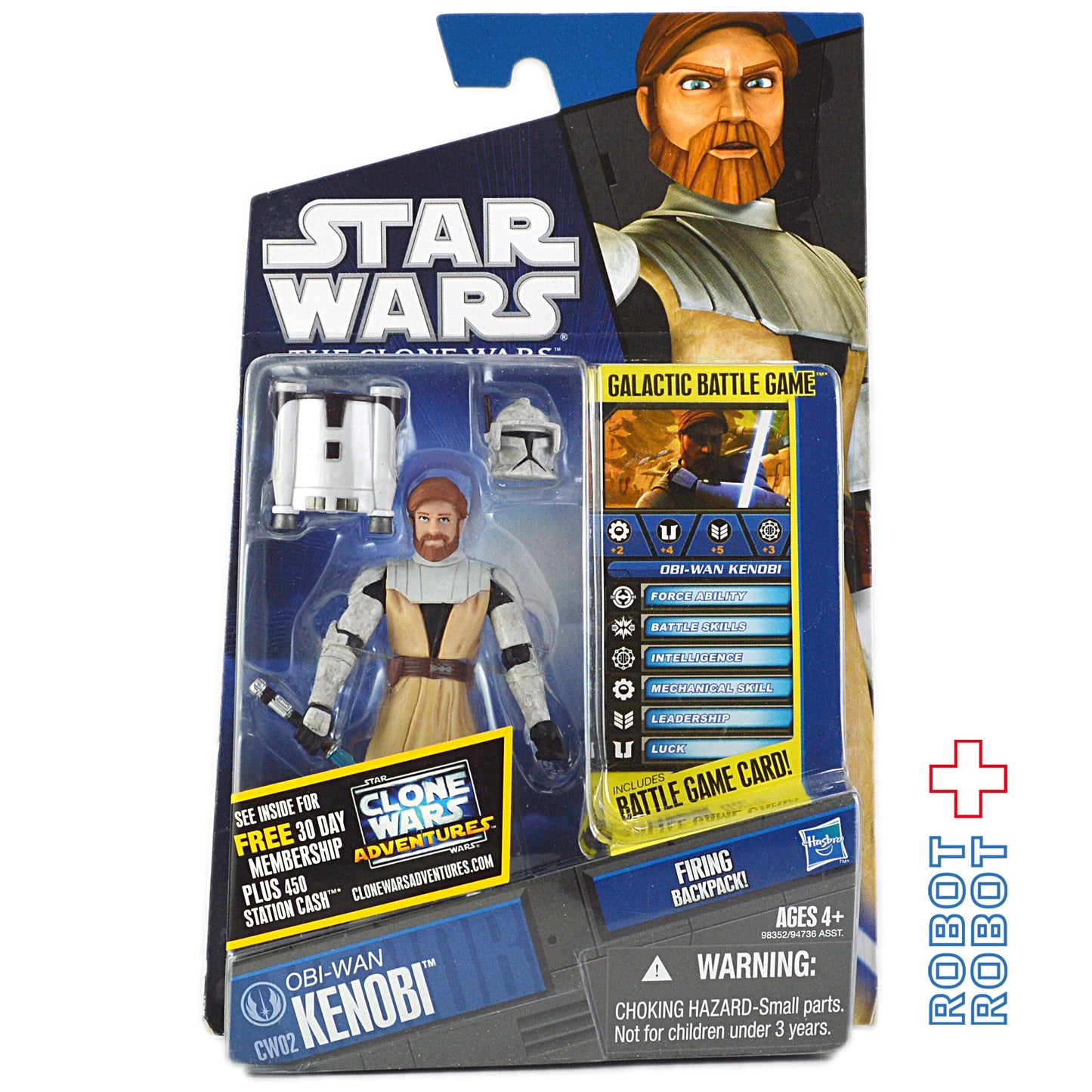 スター・ウォーズ CW2010 CW02 オビワン・ケノービ クローン・ウォーズ 3.75インチ アクションフィギュア 未開封
