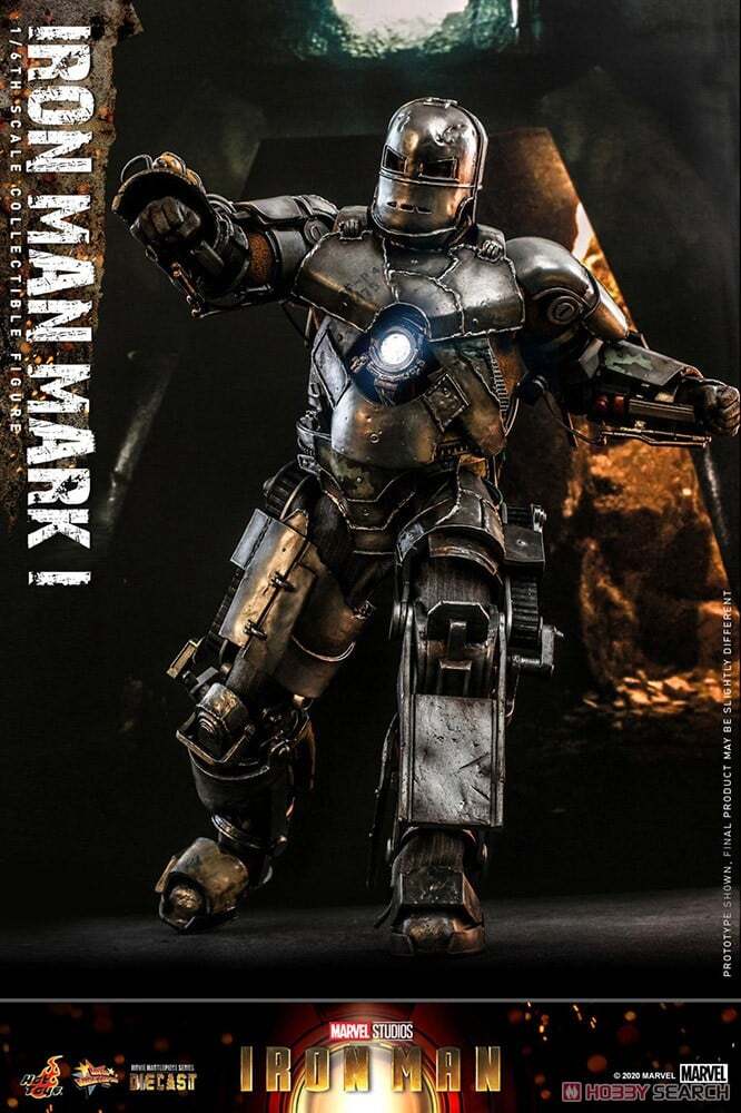 欠品あり：ホットトイズ ムービー・マスターピース MMS168 アイアンマン / アイアンマン マーク1 (2.0) 1/6 アクションフィギュア 開封箱入