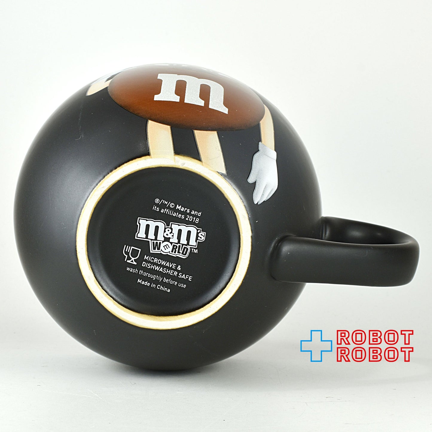 M&M's ブラウン 陶器マグカップ ブラック エムアンドエムズ