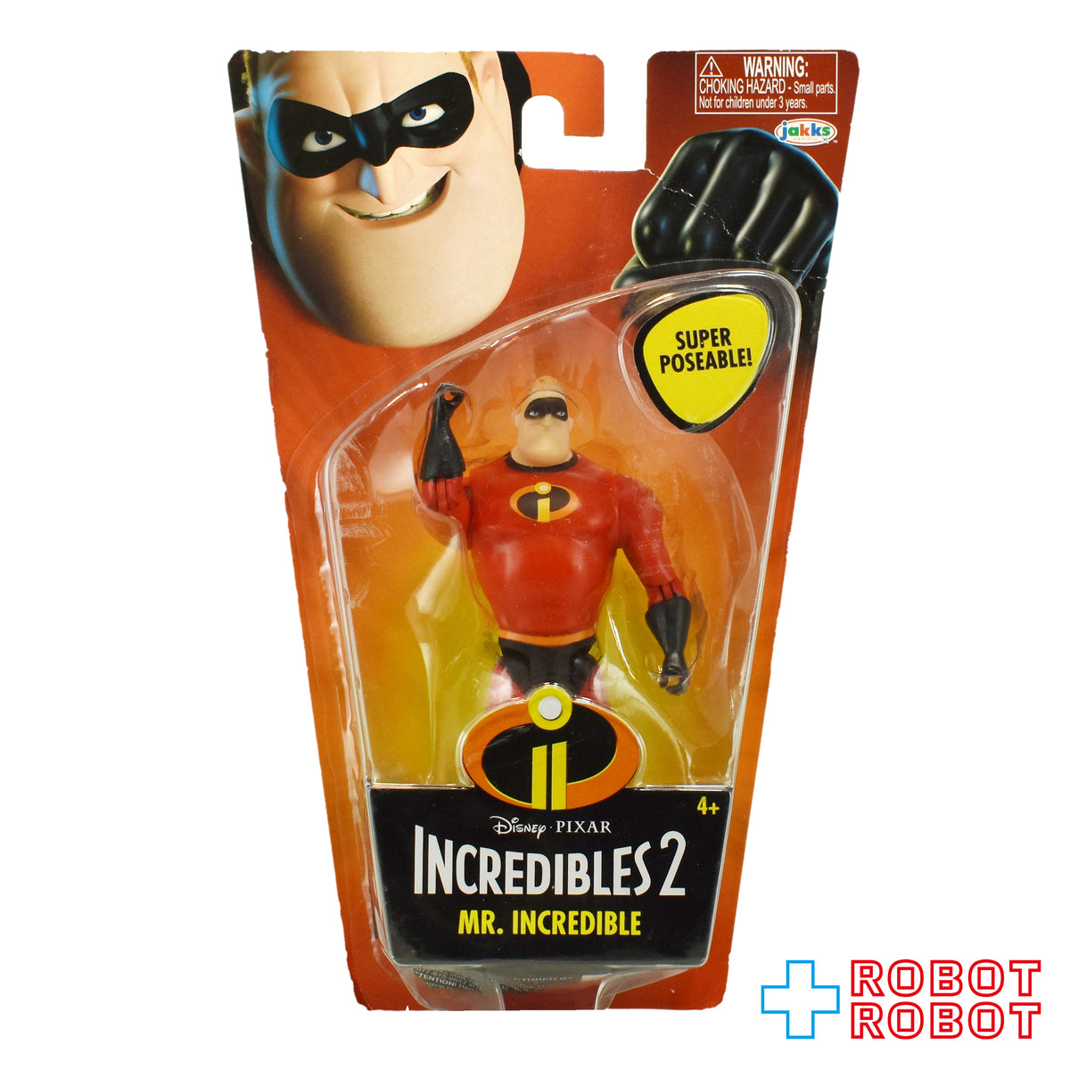 ブリスターダメージあり：ジャックスパシフィック インクレディブル・ファミリー 2 Mr. インクレディブル 4インチ アクションフィギュア 2018 未開封