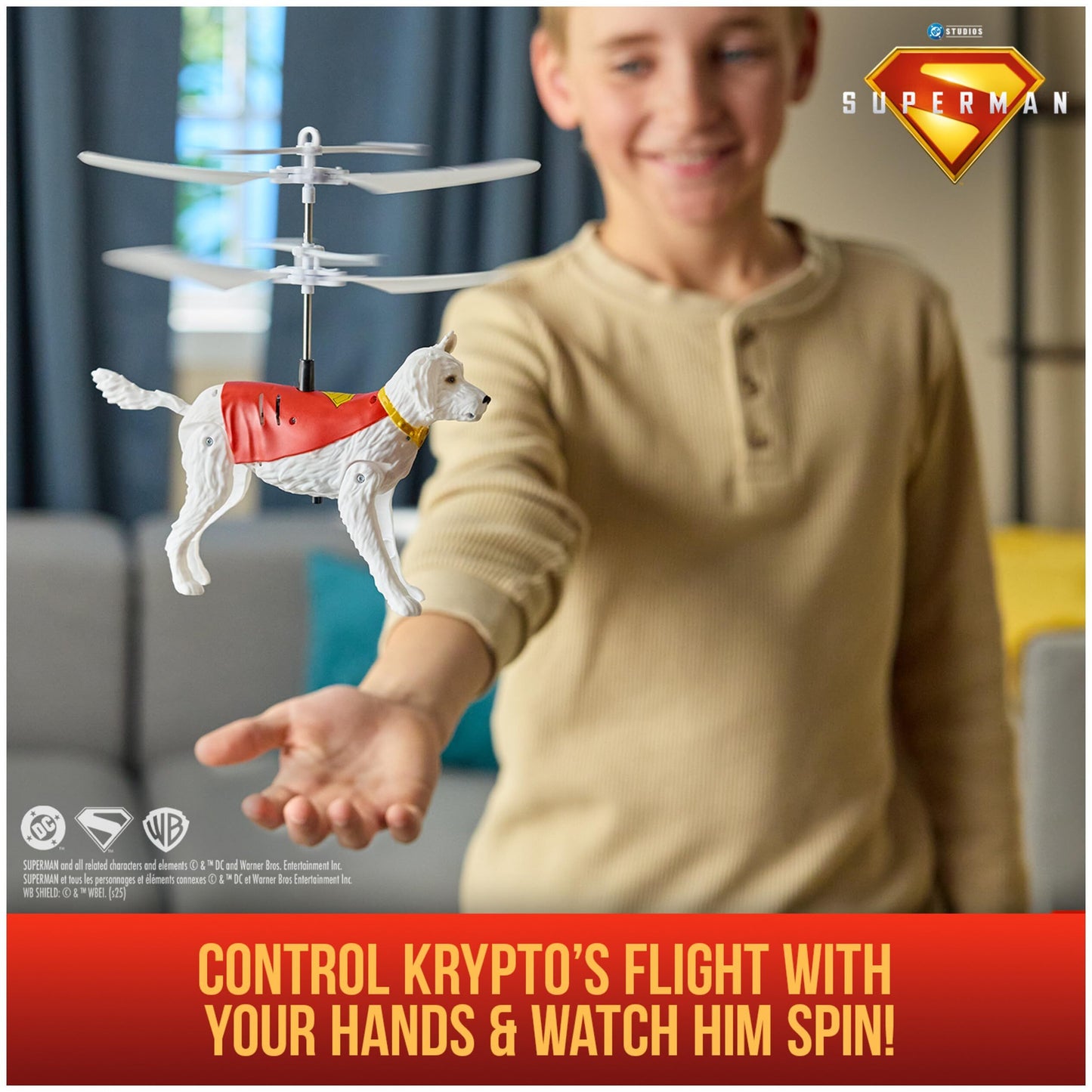 DC クリプト・ザ・スーパードッグ(スーパーマンの犬) 空飛ぶトイ 箱入未開封新品