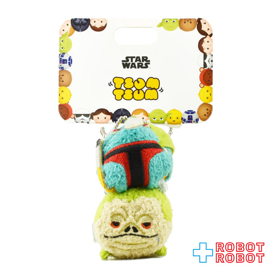 スター・ウォーズ ツムツム ボバ・フェット & ジャバ・ザ・ハット ぬいぐるみ キーチェーン 紙タグ付き