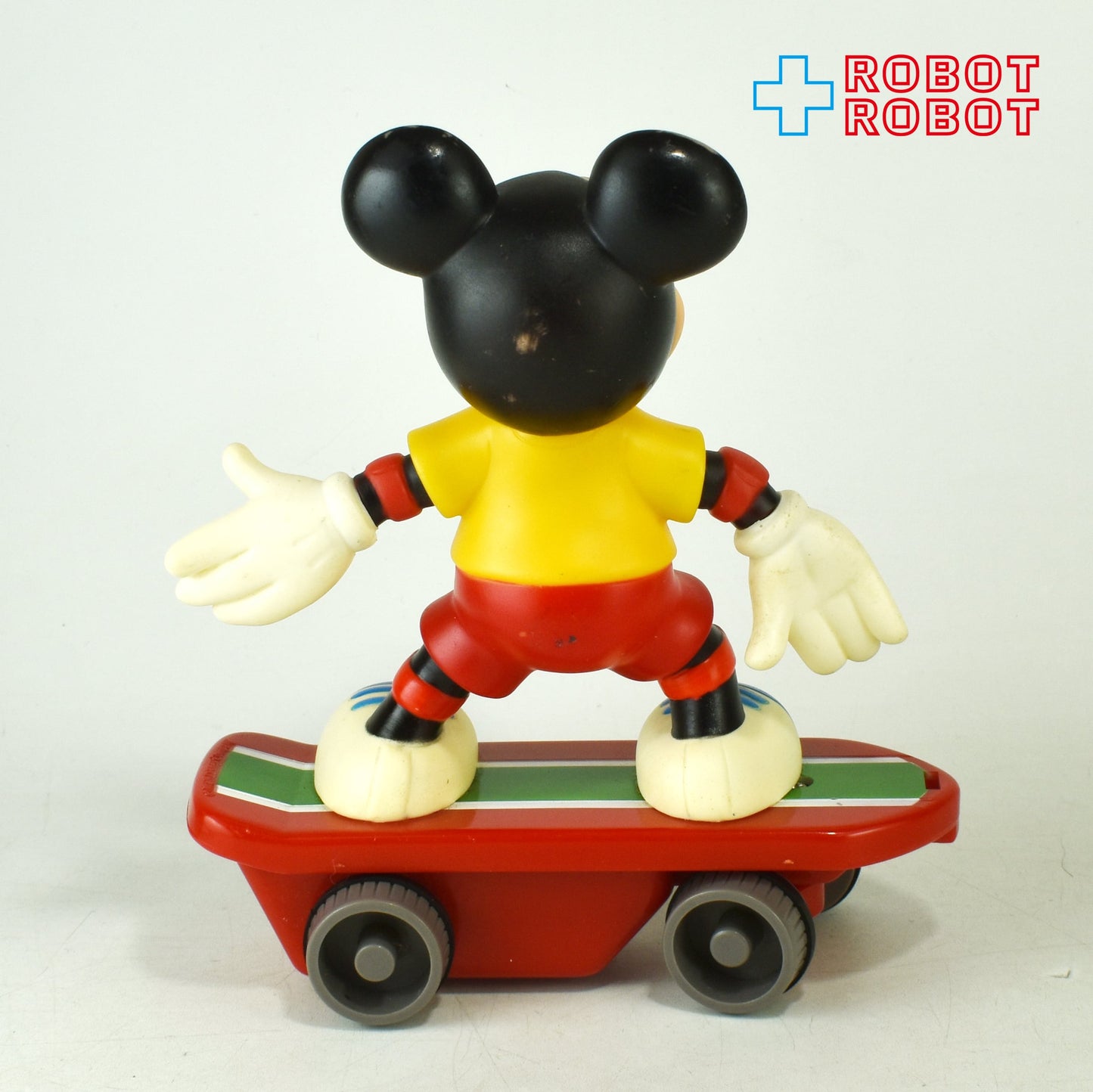 増田屋 ディズニー ミッキーマウス 赤 スケートボード ゼンマイ 1988