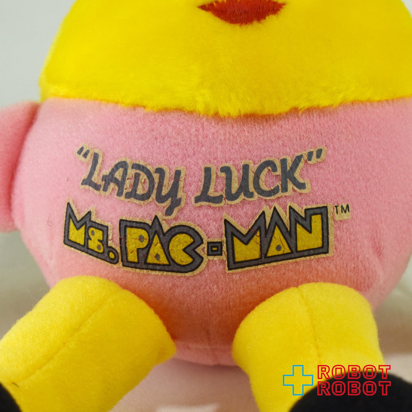 ミズパックマン レディラック ぬいぐるみ人形 ニッカーボッカー社 1980's メイドイン 韓国