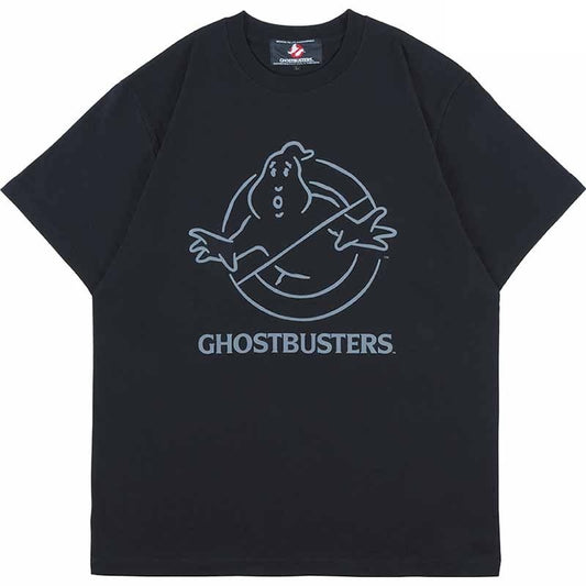 メディコム・トイ MLE ゴーストバスターズ ロゴ (落書き) ブラック Tシャツ XLサイズ 紙タグ付き