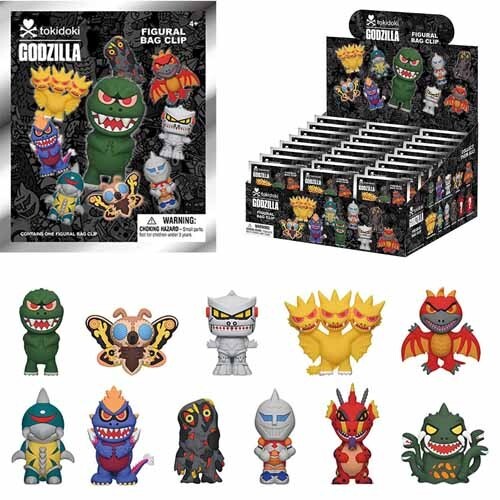 モノグラム フィギュラル バッグ クリップ TOKIDOKI X ゴジラ シリーズ01 1パック 未開封