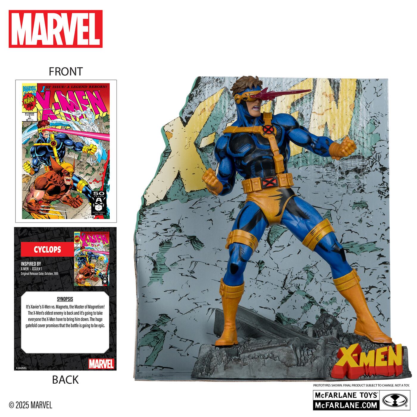 マクファーレン・トイズ マーベル シーン・フィギュア #013 サイクロップス 1/10 スタチューフィギュア 未開封