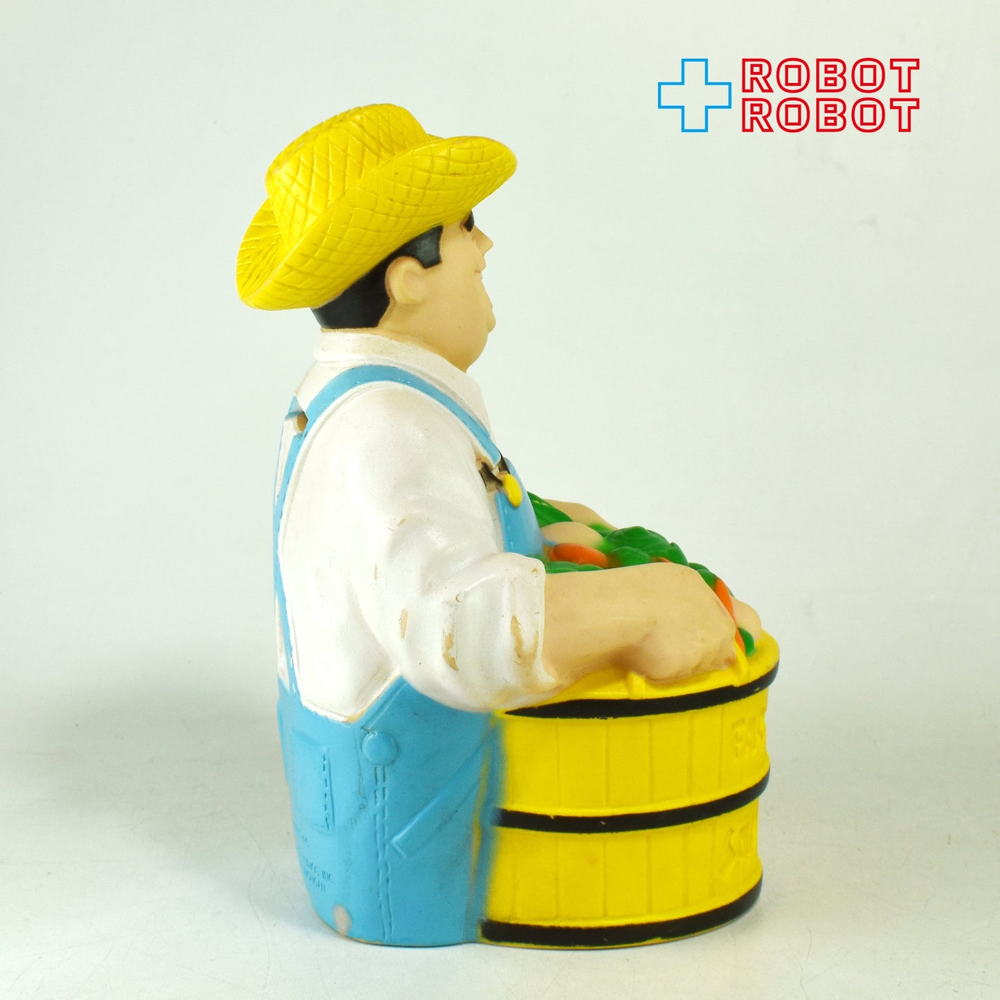 ファーマー・ジャック ノベルティーバンク ソフビ 貯金箱  1986 ※底蓋なし