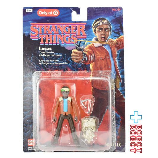 バンダイ ストレンジャー・シングス 未知の世界 ルーカス 4インチ フィーチャーフィギュア ターゲット限定 ※パッケージダメージ