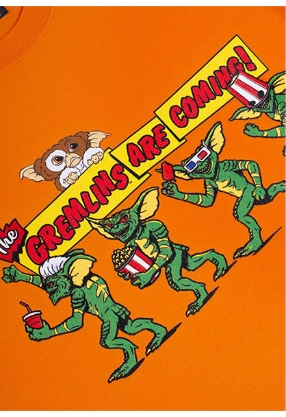 メディコム・トイ MLE グレムリン GREMLINS ARE COMING! オレンジ Tシャツ Mサイズ 紙タグ付き