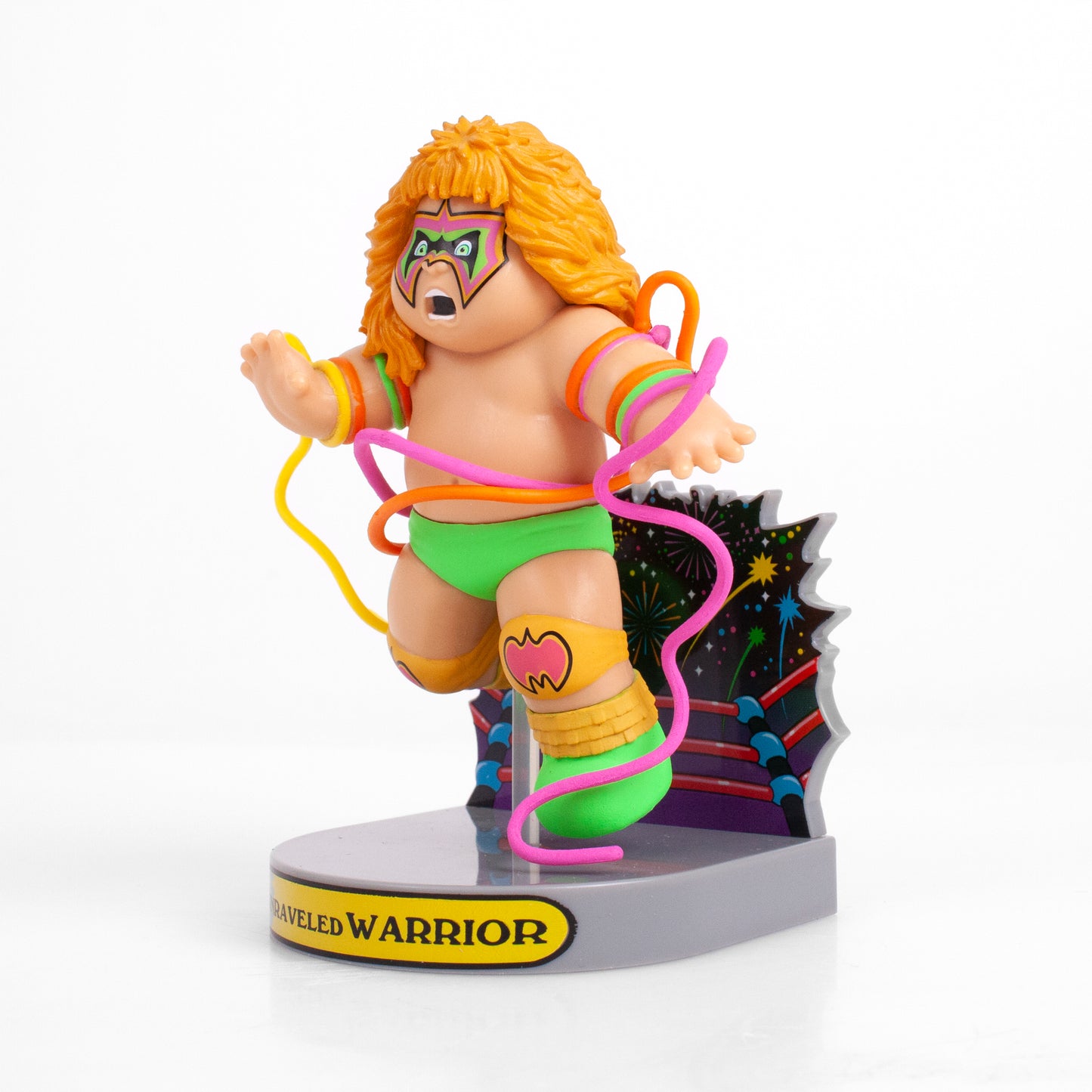 GPK×WWE ガーベッジペイルキッズ アンラヴェルド・ウォーリアー ビニールフィギュア (ロイヤルサブジェクト社) 未開封 ※難あり